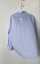 Load image into Gallery viewer, Calvin Klein Mens Light Blue Cotton Slim Fit Non-Iron Dress Shirt Size 16.5
