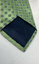 Load image into Gallery viewer, Tommy Hilfiger Mens Green Floral Print Silk Adjustable Formal Pointed Tie
