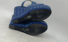 Load image into Gallery viewer, ML Womens Blue Open Toe Adjustable Buckle Wedge Platform Sandal Size EUR 40
