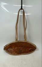 Load image into Gallery viewer, Nina Salvadore Womens Brown Inner Pockets Shoulder Handbag Stain Inside
