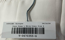 Load image into Gallery viewer, Guess Womens White Sleeveless Back Zip Cutout Fit &amp; Flare Dress Size 6
