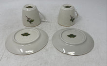 Load image into Gallery viewer, Set Of 4 Pcs Bavaria Demitasse White Home And Kitchenware Cup &amp; Saucer Plates
