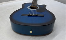 Load image into Gallery viewer, Freedom CG330C Blue Burst 3/4 Classical Acoustic Guitar With Gig Bag

