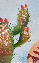 Load image into Gallery viewer, W. Zeller Signed Southwestern Pottery And Cactus Framed Art Painting

