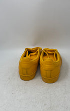 Load image into Gallery viewer, Adidas Mens Superstar S41808 Orange Leather Lace-Up Low Top Tennis Shoes Size 4
