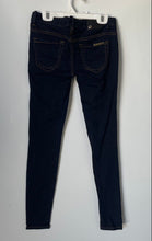 Load image into Gallery viewer, Armani Exchange Womens Blue Denim Regular-Fit Dark Wash Skinny Jeans Size P0
