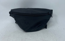Load image into Gallery viewer, Pandora Womens Black Faux Leather Adjustable Strap Top Zip Fanny Pack Bag
