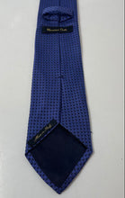 Load image into Gallery viewer, Massimo Dutti Mens Blue Printed Adjustable Pointed Tie
