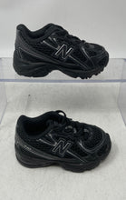 Load image into Gallery viewer, New Balance Kids 740 IZ740BM Black Silver Slip-On Sneaker Shoes Size 4M
