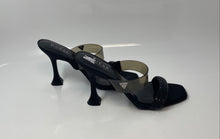 Load image into Gallery viewer, Guess Womens Black Open Toe Slip-On High Spool Platform Heels Size 8
