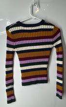 Load image into Gallery viewer, Forever 21 Womens Multicolor Striped Cotton Long Sleeve Pullover Sweater Size S
