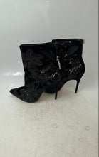 Load image into Gallery viewer, Schutz Womens Black Back Zipper Pointed Toe Stiletto Ankle Bootie Boots Sz 6.5B
