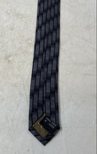 Load image into Gallery viewer, Versani Mens Gray Geometric Adjustable Keeper Loop Formal Pointed Tie One Size
