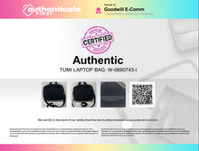Load image into Gallery viewer, Authentic Tumi Unisex Black Shoulder Strap Top Handle Laptop Bag Stained
