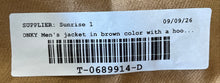 Load image into Gallery viewer, DKNY Mens Brown Long Sleeve Pockets Hooded Utility Jacket Size XL
