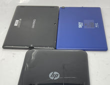Load image into Gallery viewer, Lot Of 3 Pieces Assorted Black Blue Mix Of Android Tablets Not Tested For Parts
