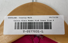 Load image into Gallery viewer, Calvin Klein Womens Pink Sleeveless V-Neck Back-Zip One-Piece Jumpsuit Size 4
