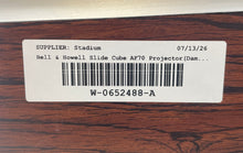 Load image into Gallery viewer, Bell &amp; Howell AF70 Black Slide Cube Projector Not Tested Damage Missing Parts
