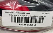 Load image into Gallery viewer, Nike Kids Court Borough Mid 2 CD7782-003 Black Red Sneaker Shoes Size 6Y
