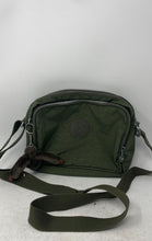 Load image into Gallery viewer, Kipling Womens Green Adjustable Strap Outer Pockets Charm Crossbody Bag
