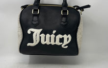 Load image into Gallery viewer, Juicy Couture Womens Black White Adjustable Strap Inner Pockets Crossbody Purse
