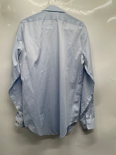 Load image into Gallery viewer, Calvin Klein Mens Blue Long Sleeve Non-Iron Slim Fit Dress Shirt Size 15.5 34/35
