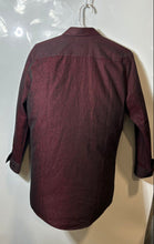 Load image into Gallery viewer, Hugo Boss Mens Red Black Long Sleeve Extra Slim Fit Dress Shirt Size 39 15.5
