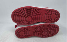 Load image into Gallery viewer, Nike Kids Court Borough Mid 2 Red White Leather Lace-Up Sneaker Shoes Size 4.5Y
