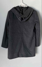 Load image into Gallery viewer, Forever 21 Womens Gray Long Sleeve Hooded Toggle Front Trench Coat Size Large
