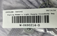 Load image into Gallery viewer, Kipling Womens Sabian Light Purple Inner Pocket Adjustable Strap Crossbody Bag
