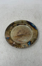 Load image into Gallery viewer, Vintage Silver Plated Round Shape Embossed Tableware Flatware Serving Tray

