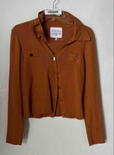 Load image into Gallery viewer, Alexia Admor Womens Brown Ribbed Knit Long Sleeve Cardigan Sweater Size XL
