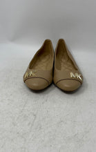 Load image into Gallery viewer, Michael Kors Womens Beige Faux Leather Round Toe Slip-On Ballet Flats Size 7.5M
