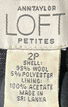 Load image into Gallery viewer, Ann Taylor Loft Womens Black Flat Front Pockets Regular Fit Dress Pants Size 2P
