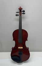 Load image into Gallery viewer, Carlo Robelli Brown Orchestral String Instrument Violin With Blue Case
