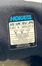 Load image into Gallery viewer, Hoka One One Mens Clifton 8 1119393 BWHT Black Running Shoes Size 9.5D

