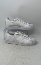 Load image into Gallery viewer, Adidas Womens Superstar FV3285 White Low Top Lace-Up Sneakers Shoes Size 8
