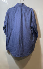 Load image into Gallery viewer, Calvin Klein Mens Blue Micro Dot Print Slim Fit Collared Dress Shirt L 16 34/35
