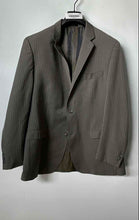 Load image into Gallery viewer, Calvin Klein Mens Gray Long Sleeve Single-Breasted Two-Button Blazer Size 46L
