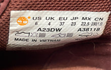 Load image into Gallery viewer, Timberland Womens Dausette Burgundy Leather Round Toe Lace-Up Ankle Boots Size 6
