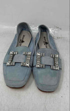 Load image into Gallery viewer, Michele Lopriore Milano Womens Blue Square Toe Slip-On Loafer Shoes Size 36
