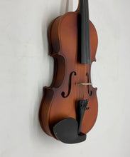Load image into Gallery viewer, Mendini By Cecilio Brown 4-String Chinrest Acoustic Violin With Bow In Hard Case

