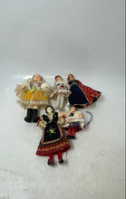 Load image into Gallery viewer, Set Of 5 Pcs Vintage Porcelain Dolls With Traditional European Ethnic Costumes
