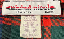 Load image into Gallery viewer, Michel Nicole Womens Red Green Plaid Button Knee Length Wrap Skirt Size Large
