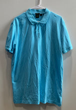 Load image into Gallery viewer, Hugo Boss Mens Blue Cotton Short Sleeve Regular Fit Collared Polo Shirt Size XXL
