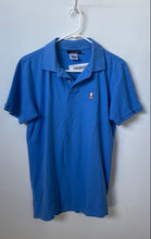 Load image into Gallery viewer, Psycho Bunny Mens Blue Cotton Short Sleeve Regular Fit Polo Shirt Size 5
