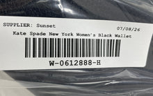 Load image into Gallery viewer, Kate Spade New York Womens Leila Black Leather Continental Zip-Around Wallet
