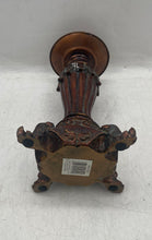 Load image into Gallery viewer, Antique Giftcraft Wood Decorative Pillar Candlestick Holder With Candle Included
