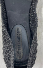 Load image into Gallery viewer, Melissa x Campana Womens Black Glitter Slip-On Casual Ballet Flats Size 7
