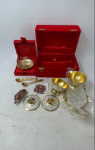 Load image into Gallery viewer, Unbranded Traditional Indian Silver And Gold-Tone Decorative Gift Set With Cases
